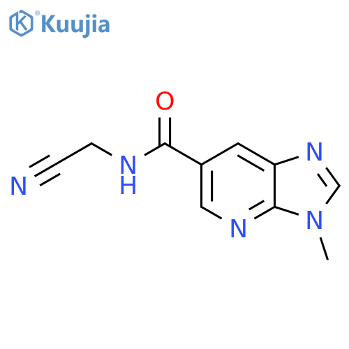 N-(cyanomethyl)-3-methyl-3H-imidazo4,5-bpyridine-6-carboxamide structure