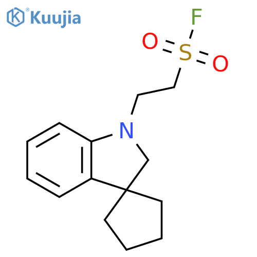2-{1',2'-dihydrospirocyclopentane-1,3'-indole-1'-yl}ethane-1-sulfonyl fluoride structure