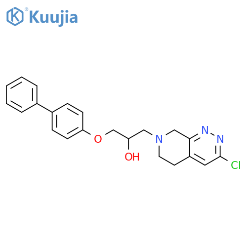 α-[([1,1′-Biphenyl]-4-yloxy)methyl]-3-chloro-5,8-dihydropyrido[3,4-c]pyridazine-7(6H)-ethanol structure