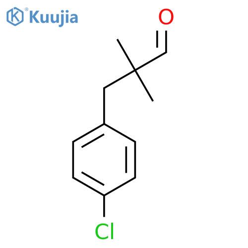 3-(4-Chlorophenyl)-2,2-dimethylpropanal structure