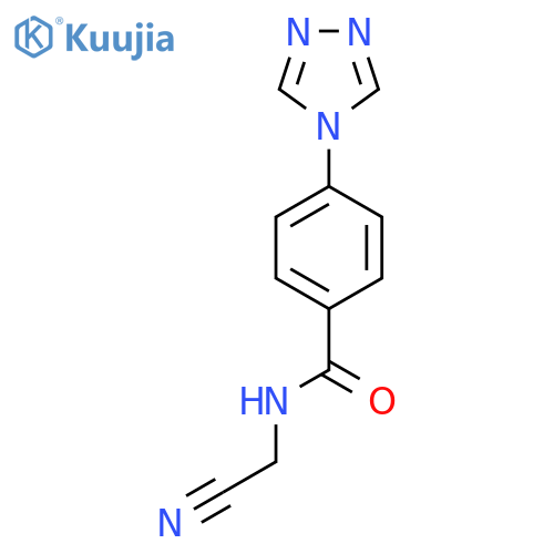 N-(cyanomethyl)-4-(4H-1,2,4-triazol-4-yl)benzamide structure
