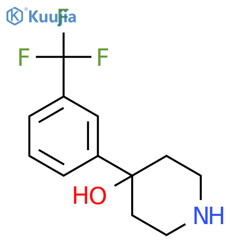4-3-(Trifluoromethyl)phenyl-4-piperidinol structure