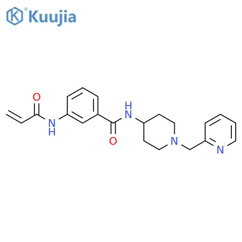 3-[(1-Oxo-2-propen-1-yl)amino]-N-[1-(2-pyridinylmethyl)-4-piperidinyl]benzamide structure