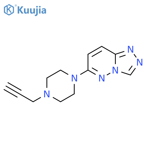 1-(prop-2-yn-1-yl)-4-{1,2,4triazolo4,3-bpyridazin-6-yl}piperazine structure