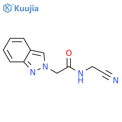 N-(cyanomethyl)-2-(2H-indazol-2-yl)acetamide structure