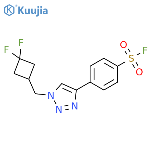 4-[1-[(3,3-Difluorocyclobutyl)methyl]-1H-1,2,3-triazol-4-yl]benzenesulfonyl fluoride structure