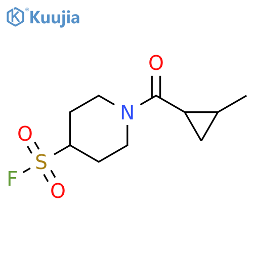 1-(2-methylcyclopropanecarbonyl)piperidine-4-sulfonyl fluoride structure