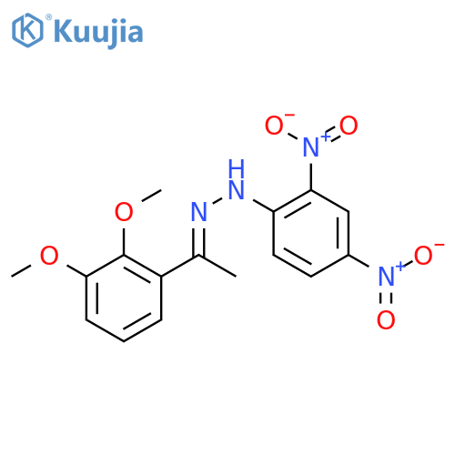 Acetophenone,2',3'-dimethoxy-, (2,4-dinitrophenyl)hydrazone (8CI) structure