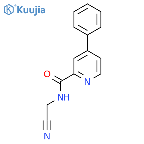 N-(Cyanomethyl)-4-phenylpyridine-2-carboxamide structure