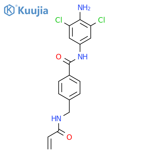 N-(4-Amino-3,5-dichlorophenyl)-4-[(prop-2-enoylamino)methyl]benzamide structure