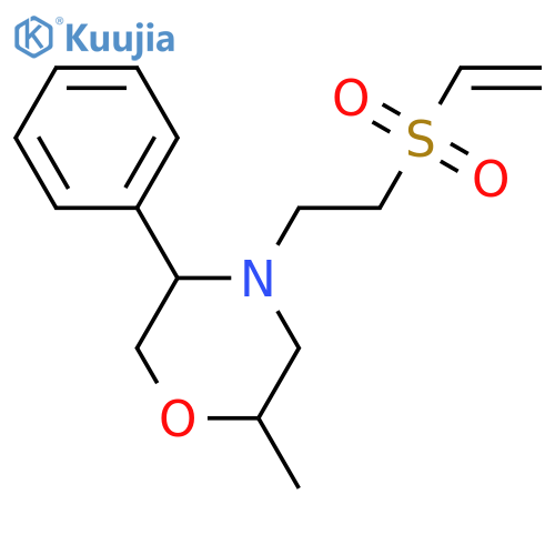 4-[2-(Ethenylsulfonyl)ethyl]-2-methyl-5-phenylmorpholine structure