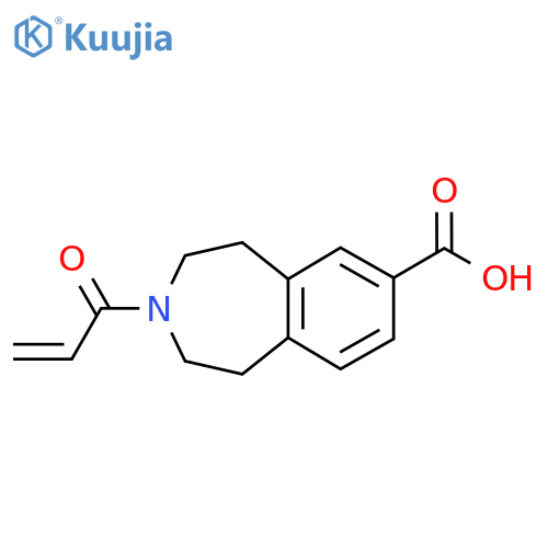 3-(prop-2-enoyl)-2,3,4,5-tetrahydro-1H-3-benzazepine-7-carboxylic acid structure