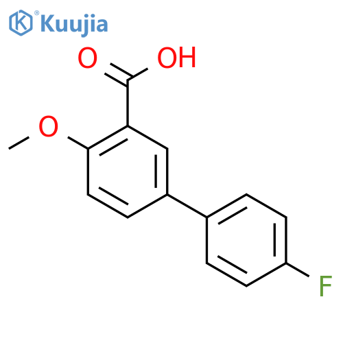 4'-Fluoro-4-methoxybiphenyl-3-carboxylic acid structure