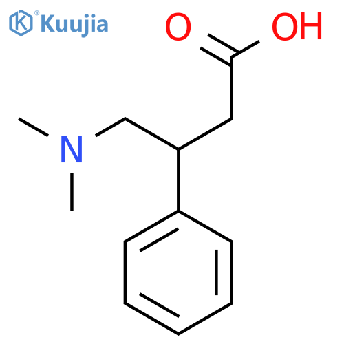 4-(Dimethylamino)-3-phenylbutanoic acid structure