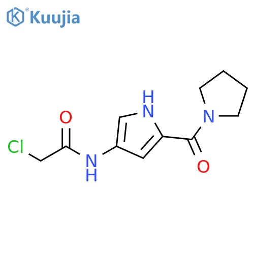 2-chloro-N-5-(pyrrolidine-1-carbonyl)-1H-pyrrol-3-ylacetamide structure