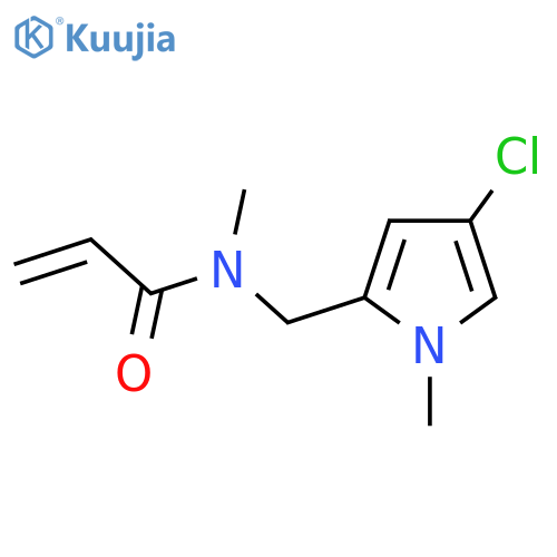 N-[(4-chloro-1-methyl-1H-pyrrol-2-yl)methyl]-N-methylprop-2-enamide structure