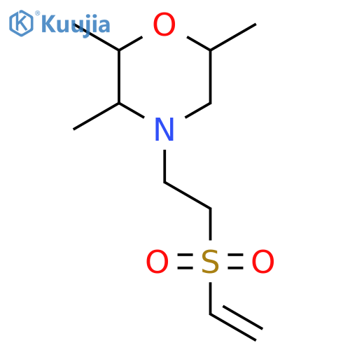 4-2-(ethenesulfonyl)ethyl-2,3,6-trimethylmorpholine structure