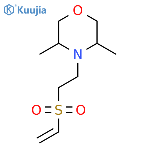 4-2-(ethenesulfonyl)ethyl-3,5-dimethylmorpholine structure