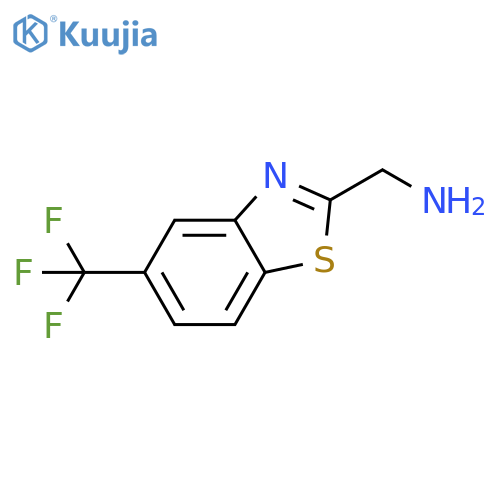 2-Benzothiazolemethanamine, 5-(trifluoromethyl)- structure