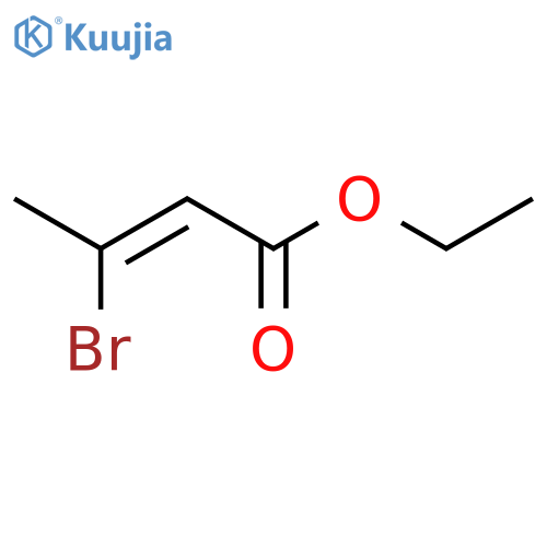 2-Butenoic acid, 3-bromo-, ethyl ester structure