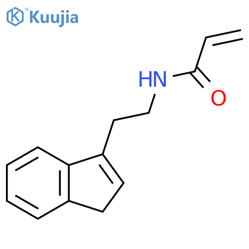 N-2-(1H-inden-3-yl)ethylprop-2-enamide structure
