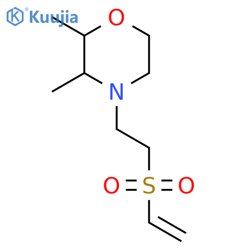 4-2-(ethenesulfonyl)ethyl-2,3-dimethylmorpholine structure