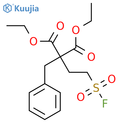 Diethyl 2-benzyl-2-(2-fluorosulfonylethyl)propanedioate structure