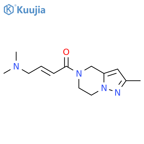 1-(6,7-Dihydro-2-methylpyrazolo[1,5-a]pyrazin-5(4H)-yl)-4-(dimethylamino)-2-buten-1-one structure