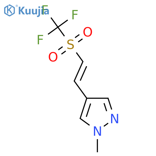1-methyl-4-(2-trifluoromethanesulfonylethenyl)-1H-pyrazole structure