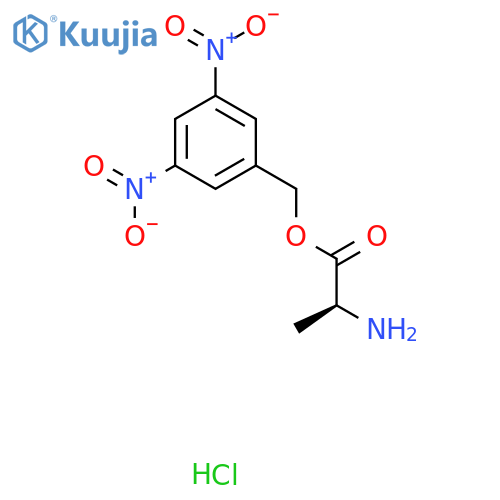 (3,5-dinitrophenyl)methyl (2S)-2-aminopropanoate hydrochloride structure