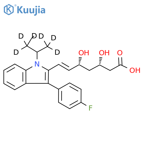 (3S,5R)-Fluvastatin D6 structure