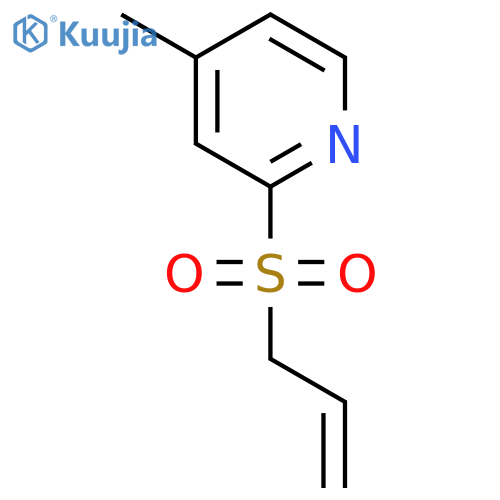 4-Methyl-2-prop-2-enylsulfonylpyridine structure