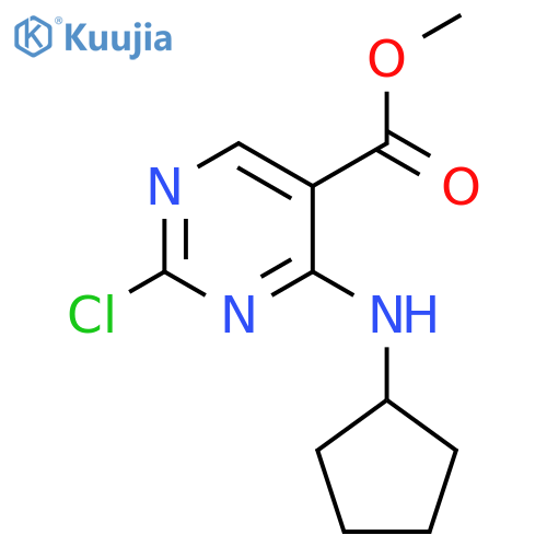 methyl 2-chloro-4-(cyclopentylamino)pyrimidine-5-carboxylate structure