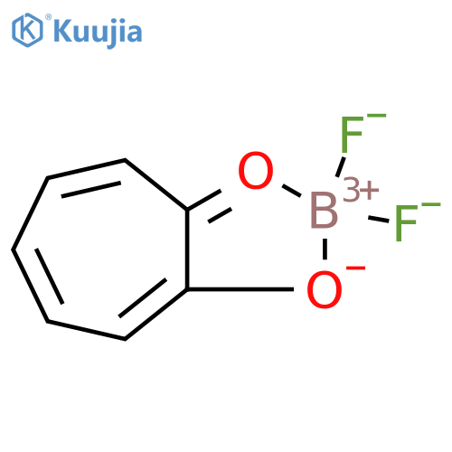 Boron, difluoro[2-(hydroxy-κO)-2,4,6-cycloheptatrien-1-onato-κO]-, (T-4)- structure