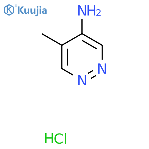 5-methylpyridazin-4-amine;hydrochloride structure