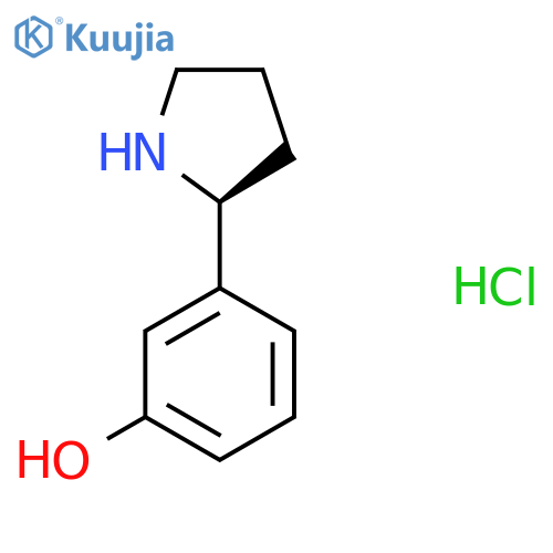 (S)-3-(Pyrrolidin-2-yl)phenol hydrochloride structure