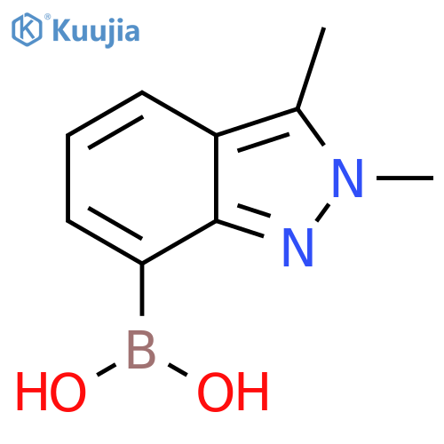(2,3-dimethyl-2H-indazol-7-yl)boronic acid structure
