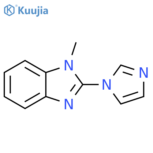 1H-Benzimidazole,2-(1H-imidazol-1-yl)-1-methyl- structure
