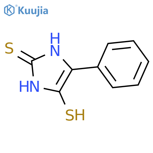 2H-Imidazole-2-thione, 1,3-dihydro-4-mercapto-5-phenyl- structure