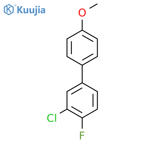 3-Chloro-4-fluoro-4'-methoxy-1,1'-biphenyl structure