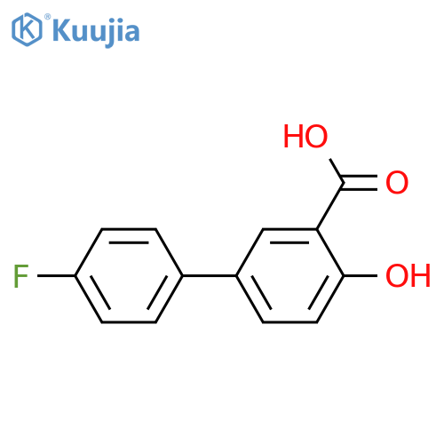 5-(4-fluorophenyl)-2-hydroxybenzoic acid structure