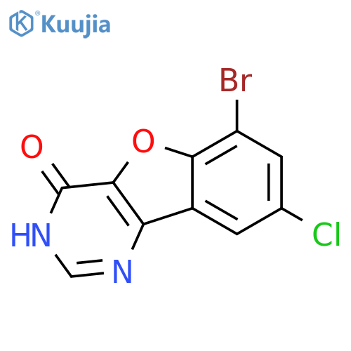 6-Bromo-8-chloro[1]benzofuro[3,2-d]pyrimidin-4(3H)-one structure