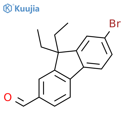 9H-Fluorene-2-carboxaldehyde, 7-bromo-9,9-diethyl- structure