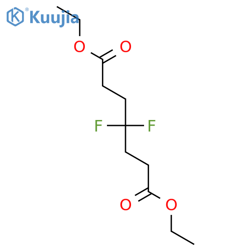 Diethyl 4,4-difluoroheptanedioate structure