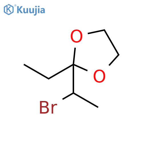 2-(1-Bromoethyl)-2-ethyl-1,3-dioxolane structure