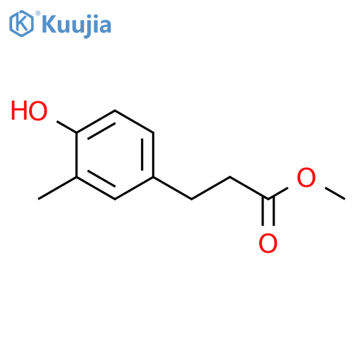 Methyl 3-(4-hydroxy-3-methyl-phenyl)propanoate structure