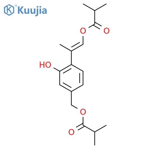 8,9-Dehydro-7,9-diisobutyryloxythymol structure