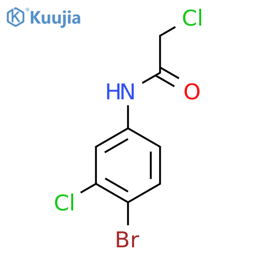 N-(4-Bromo-3-chlorophenyl)-2-chloroacetamide structure