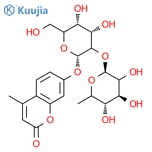 4-Methylumbelliferyl 2-O-(α-L-Fucopyranosyl)-β-D-galactopyranoside structure