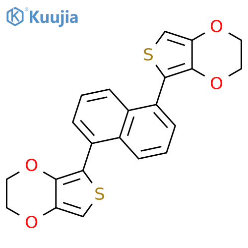 Thieno[3,4-b]-1,4-dioxin, 5,5'-(1,5-naphthalenediyl)bis[2,3-dihydro- structure